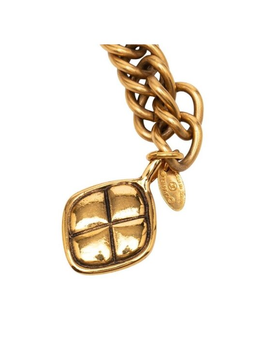Chanel Quilted Vintage Chain Belt Gold Plated